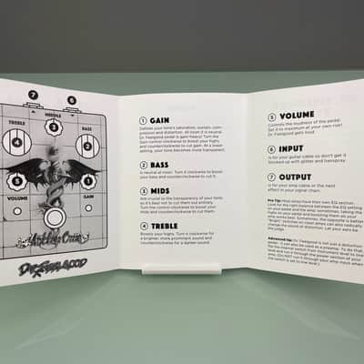 MOTLEY CRUE SOLD OUT Dr. Feelgood 30th Anniversary Guitar Distortion Effects Pedal  RARE Mick Mars 2019 - Sea Foam Green image 18