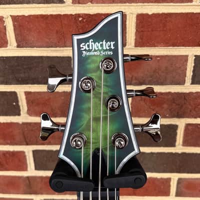 Schecter Daniel Firth Hellraiser Extreme-5, Cthulu Burst, Neck-Thru, Fishman Fluence Pickups, EMG Preamp image 5