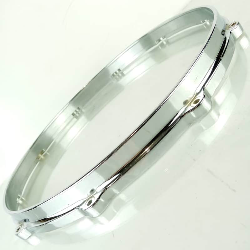 Gretsch 14"Die-Cast 10Lug Snare Drum Batter Rim/Hoop Vintage 70s Chrome 4165-6-7 image 1