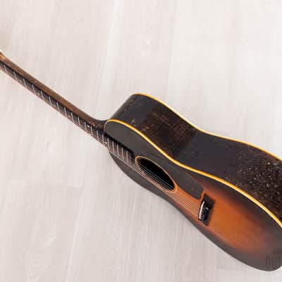 1944 Gibson Banner Logo LG-2 Vintage Wartime Acoustic Guitar w/ Case image 13