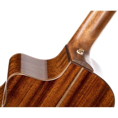 Cort MODERNBLACK Modern Concert Body Venetian Cutaway Solid European Sitka Spruce Top Walnut Reinforced Mahogany Neck 6-String Acoustic-Electric Guitar w/Hard Case image 4