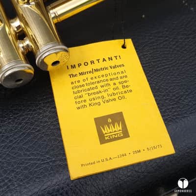 King Symphony DUAL BORE trumpet Sterling leadpipe GAMONBRASS case mouthpiece image 5