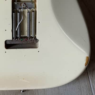 Fender Stratocaster 1975/1982 - a cool Olympic White Strat w/that Robin Trower feel & tone. image 12