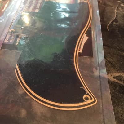 Wide Bevel 5 Ply Black & Cream Half Face Pickguard for 1991-2004 Gibson SG '61 Reissue image 2