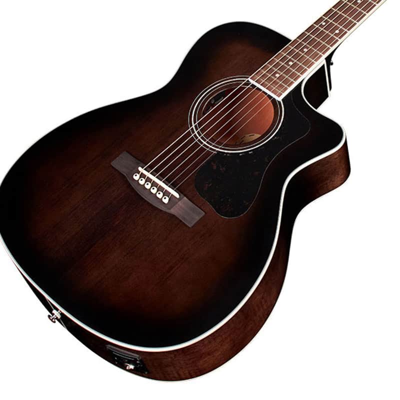 Guild OM-260 CE Trans Black Burst