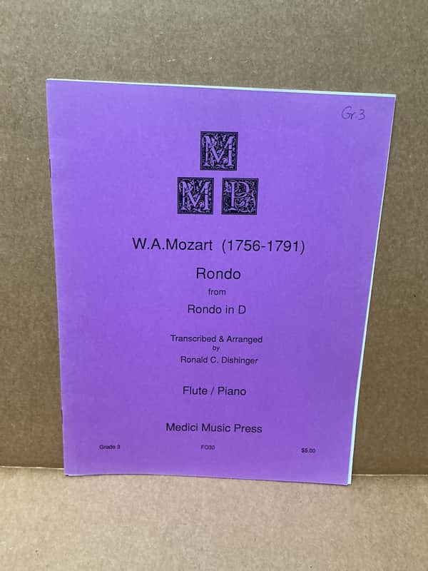 Immagine W.A. Mozart Rondo from Rondo in D Flute Solo FO30 - 1