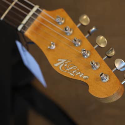 2020 K-Line Truxton Deluxe Alder Electric Guitar Factory Relic Nashville Black + OGB image 11