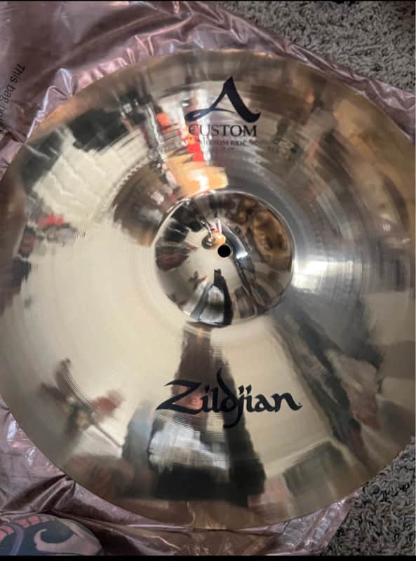 Zildjian 20” A Custom Medium Ride — Excellent Condition / Like New — Brilliant Finish image 1