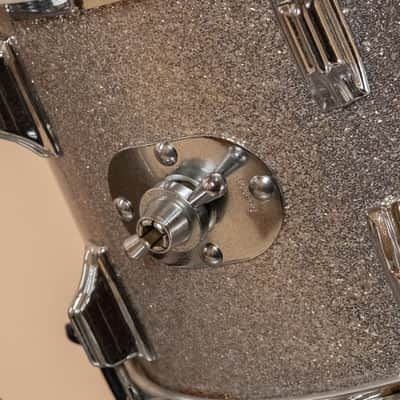 1960s Rogers Buddy Rich 'Headliner' Cleveland Era in Silver Sparkle - 14x20, 9x13, 16x16 image 9