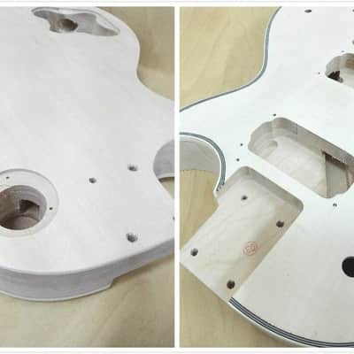 E238DIYPBDIY Solid Body Electric Guitar DIY Kit, No-Soldering, Flame Maple Veneer image 12
