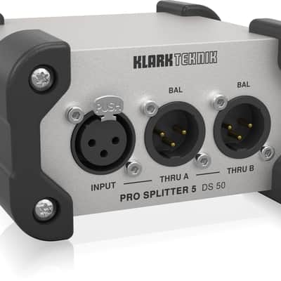 Klark Teknik DS 50 Pro Splitter 5 Passive 1-In/5-Out Signal Splitter with Extended Dynamic Range image 2