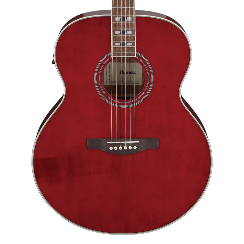 Used Ibanez AJ70M1E Acoustic-Electric Guitar - Wine Red High Gloss image 1