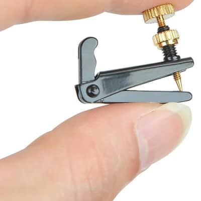4Pack Violin Fine Tuners for 4/4-3/4 Violin Metal String Adjuster Nickel Plated Anti Rust (Black + Gold) image 2