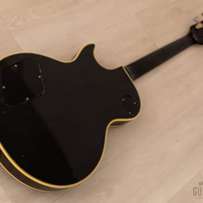 1981 Greco Super Real Custom EG1000 Black Beauty Vintage Guitar w/ Maxon Dry Z Pickups, Bigsby B7, Case image 14