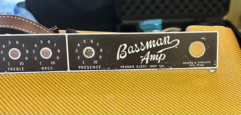 Fender Bassman Amp 1961 - Brown Faceplate Original image 1