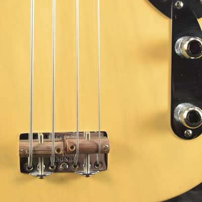 Mint Fender 75th Anniversary American Vintage II 1951 Precision Bass Butterscotch Blonde Maple Fingerboard image 4
