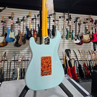 Fender American Professional II Thinline Stratocaster Electric Guitar - Transparent Daphne Blue w/OHSC & PLEK*D #035 image 9