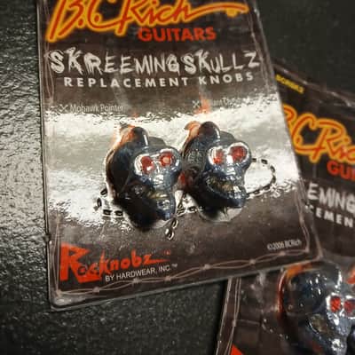 B.C. Rich Rockknobs Skreeming Skulls BCRSK2 2006 - Chrome image 4