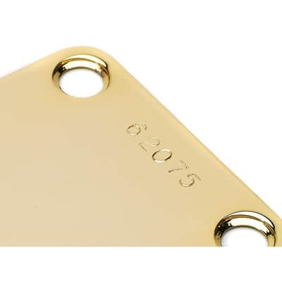 Gold Neck Plate with Serial Number for Strat Tele, P-J-Bass image 4