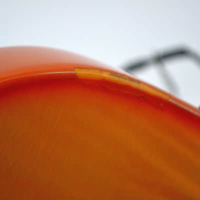 Charvel 375 Deluxe with Rosewood Fretboard 1989 - 1991 - Transparent Amber - Chainsaw Case image 12