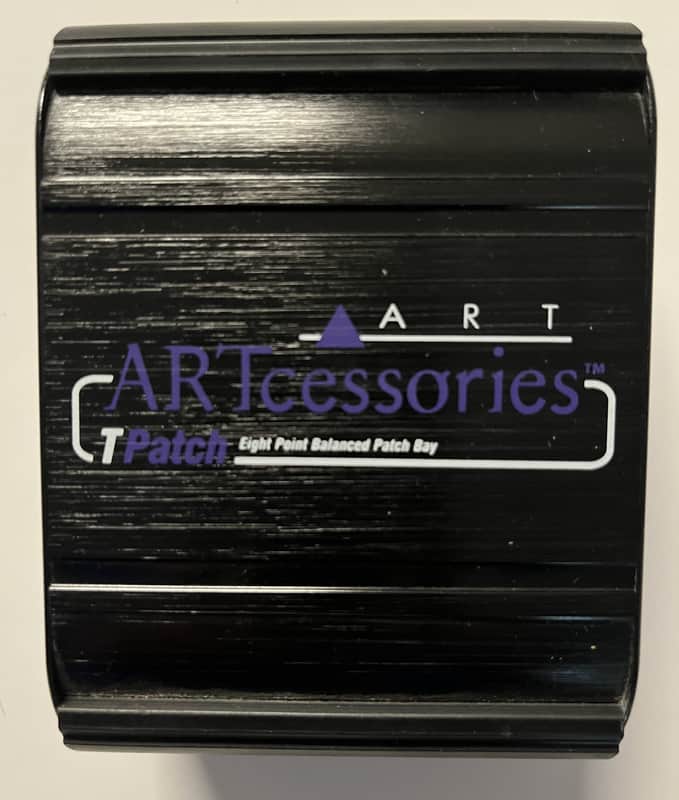 ART T-Patch 8-point balanced patch bay PLUS 15' TRS snake 2010s - Black image 1