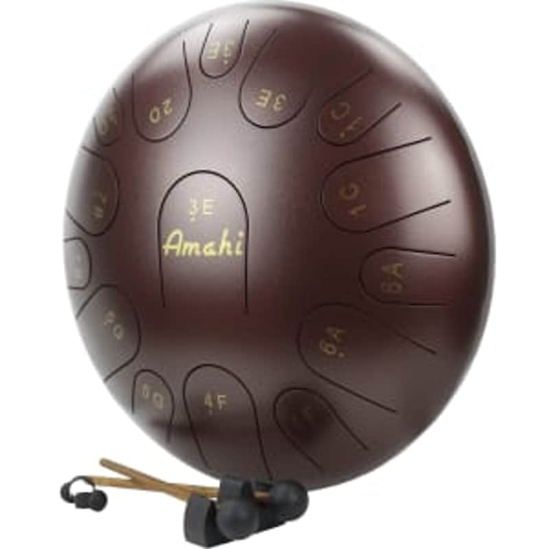 Amahi Steel Tongue Drum, 14" image 1