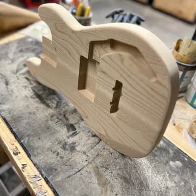Madlad Instruments Ash "Cody Route" Precision Bass PBass Style Body (custom made with pride in north Texas) - Unfinished image 4