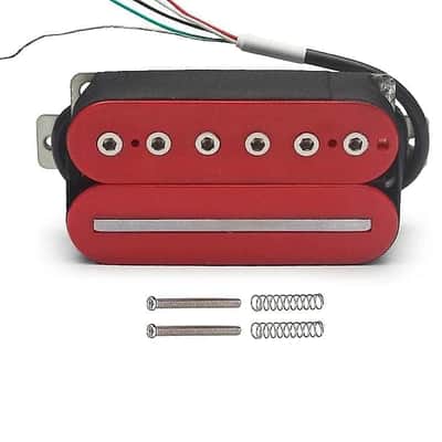 Alnico 2 Red Guitar Humbucker Bridge Pickup 52MM image 1