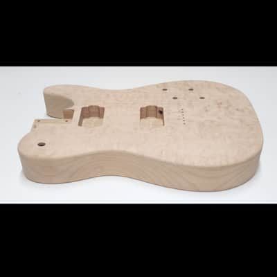 Shepard Custom Guitars Custom Telecaster Solid Body Backroute Quilted Maple Top On 1pc Alder 2026 - Unfinished image 8