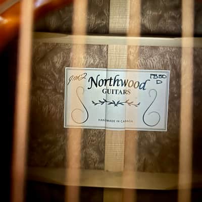 Northwood FB80D Dreadnought 2007 - Redwood top Pommele Bubinga back and sides image 6