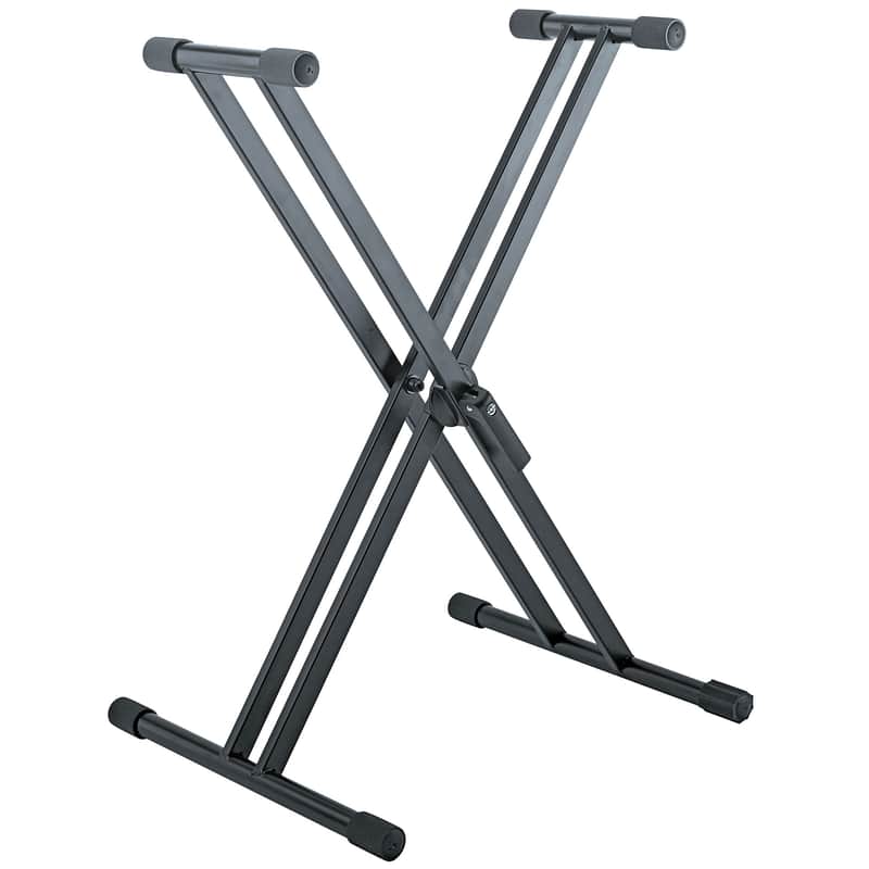 K&M 18993 Rick 20 Double X-Style Keyboard Stand image 1