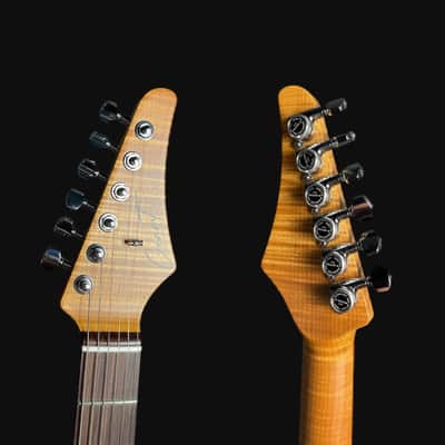 CREAM T POLARIS CUSTOM HSS Electric Guitar In Black Hole Burst image 5