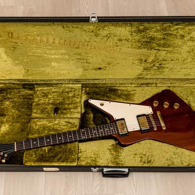 1990s Burny REX-80 Explorer Vintage Electric Guitar Walnut w/ Case, Japan Fernandes image 17
