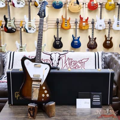 Gibson Custom Shop 1965 Non-Reverse Firebird V Reissue VOS Vintage Sunburst 7.85 lbs image 5