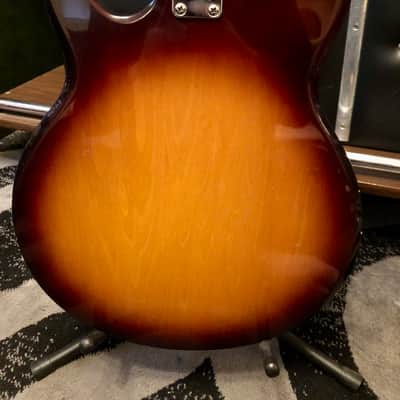 Vintage MIJ Aria LB-650 Copy of the Gibson Ripper Bass Late 70s Dark Sunburst image 2