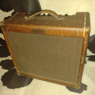 1955 Fender Deluxe Amplifier -Narrow Panel- 5E3 Circuit- NEW VIDEO DEMO! A Tweed Monster! image 2