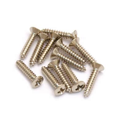 006-1009-049 (12) Genuine Gretsch Guitar Chrome Bezel Ring Screws
