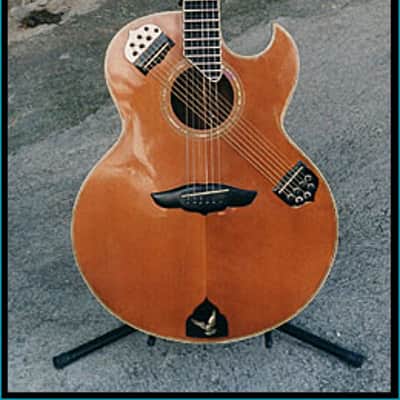 Abe Wechter Elite Series 2005 an insane rare Shakti style cutaway w/Abe's scalloped fingerboard. image 14