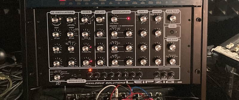 Analogue Solutions Leipzig-S Analog Monosynth with Sequencer 2010s - Black image 1