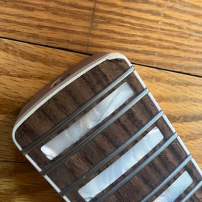 Musikraft Jazzmaster Stratocaster neck and fender f tuners block inlay bound image 3