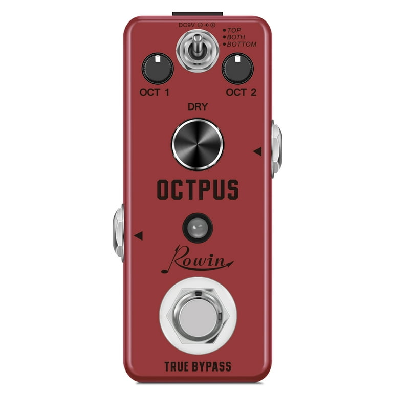 Rowin Rowin Polyphonic Octave Guitar Effects Pedal Pure Octopus Digital Mini Single Effect for Electric Guitar and Bass True Bypass LEF-3806 photo 1