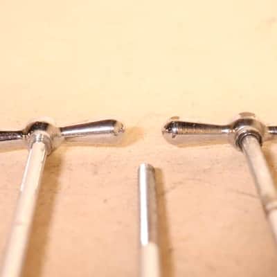 Ludwig 6-1/8" Chrome T Rods 4pk Vintage 1950's -60's image 4