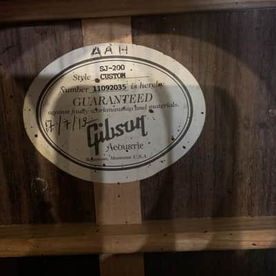 2012 Gibson SJ200 Custom- R-wood back and sides. LTD Run of 75 image 11