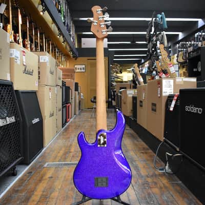 Ernie Ball Music Man StingRay 5 Special HH 5-string Electric Bass Guitar Violet Sparkle Burst w/Mono Case image 6