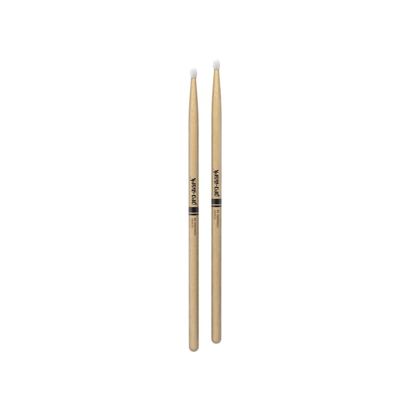 ProMark Classic Forward 5B Hickory Drumsticks – Oval Nylon Tip image 1