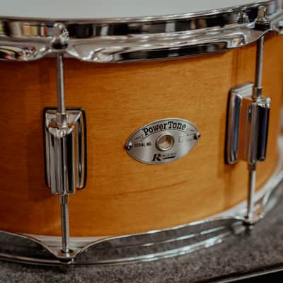 Rogers 14x6.5 Powertone Snare Drum, Satin Fruitwood image 3