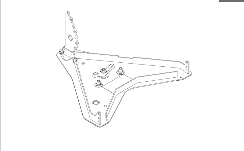 JBL SRX906LA-BP Base Plate Connector Mount for SRX906LA Speaker image 1