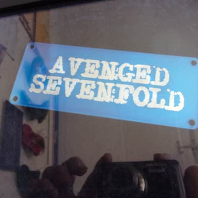 Avenge Sevenfold Hand Signed & Framed Guitar Pick Guard featuring Live in LBC image 14