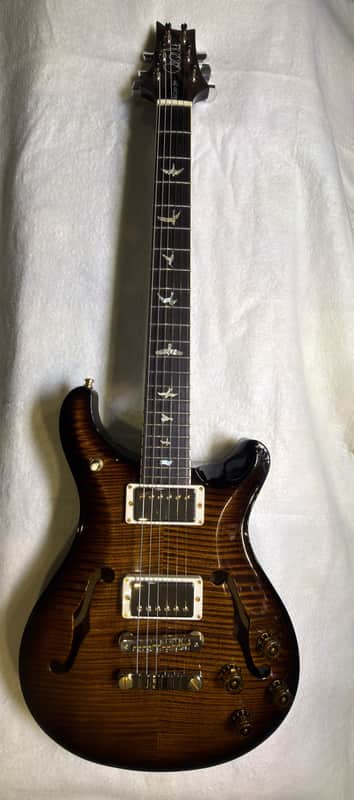 PRS McCarty 594 Hollowbody II 10-Top 2019 - Present - Black Gold Wrap Burst image 1