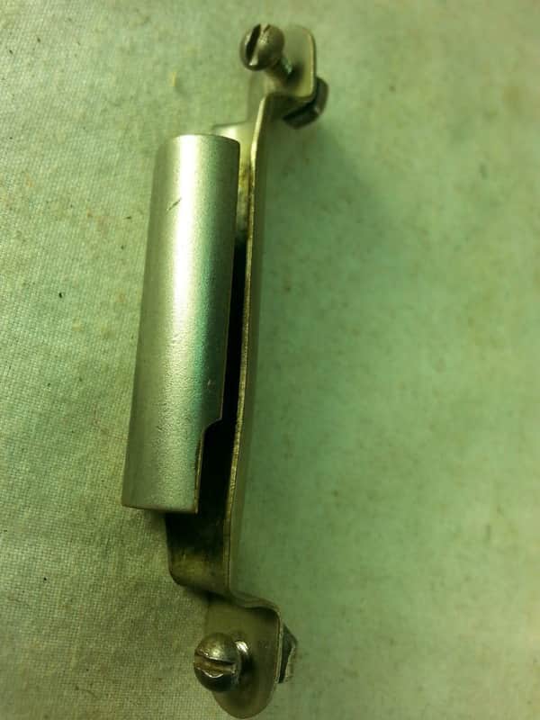 Slingerland Marching Snare Drum Key Holder Mount Nickel Parade Vintage 50s 2 3/8 image 1